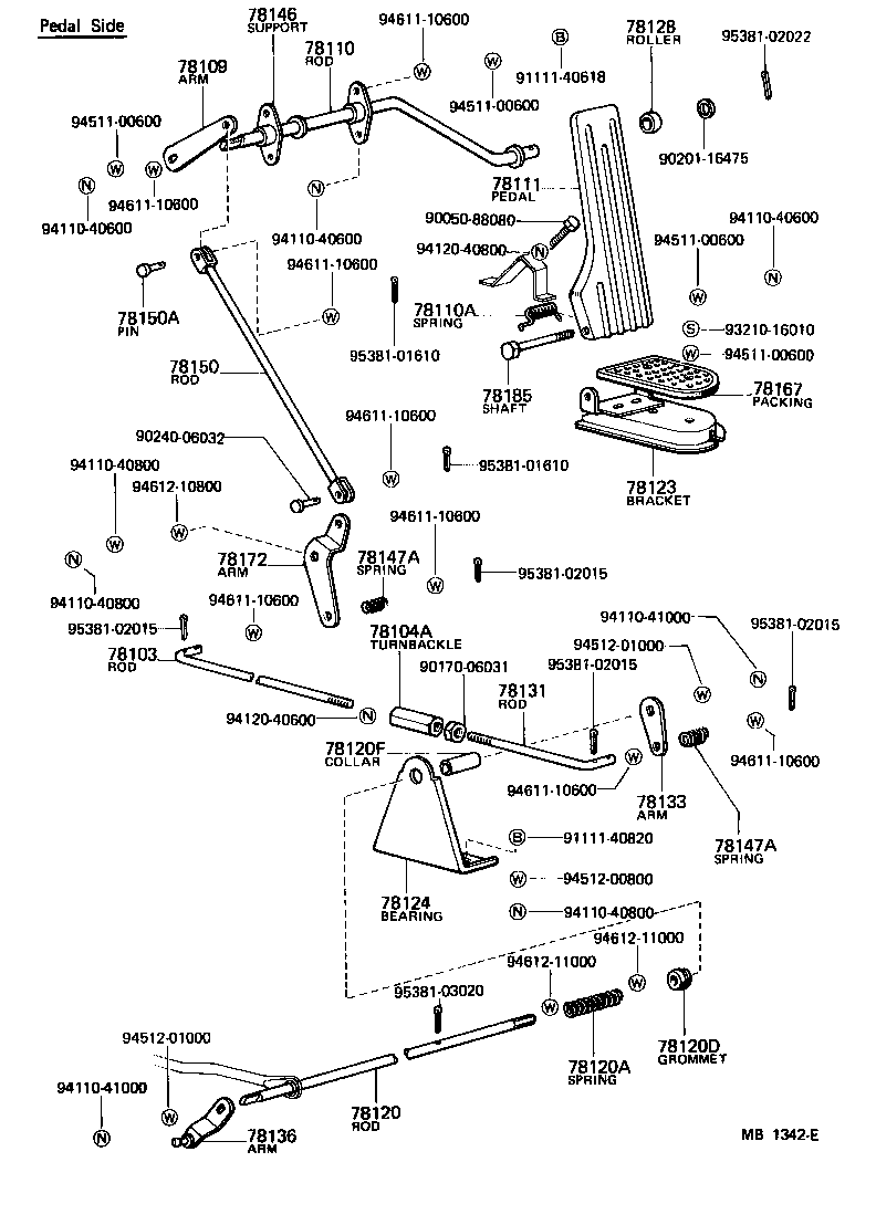 78103-95212 ROD, ACCELERATOR LINK product image