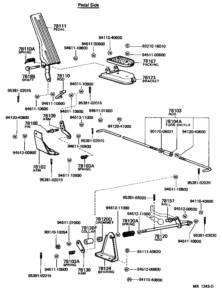 78103-95212 ROD, ACCELERATOR LINK product image
