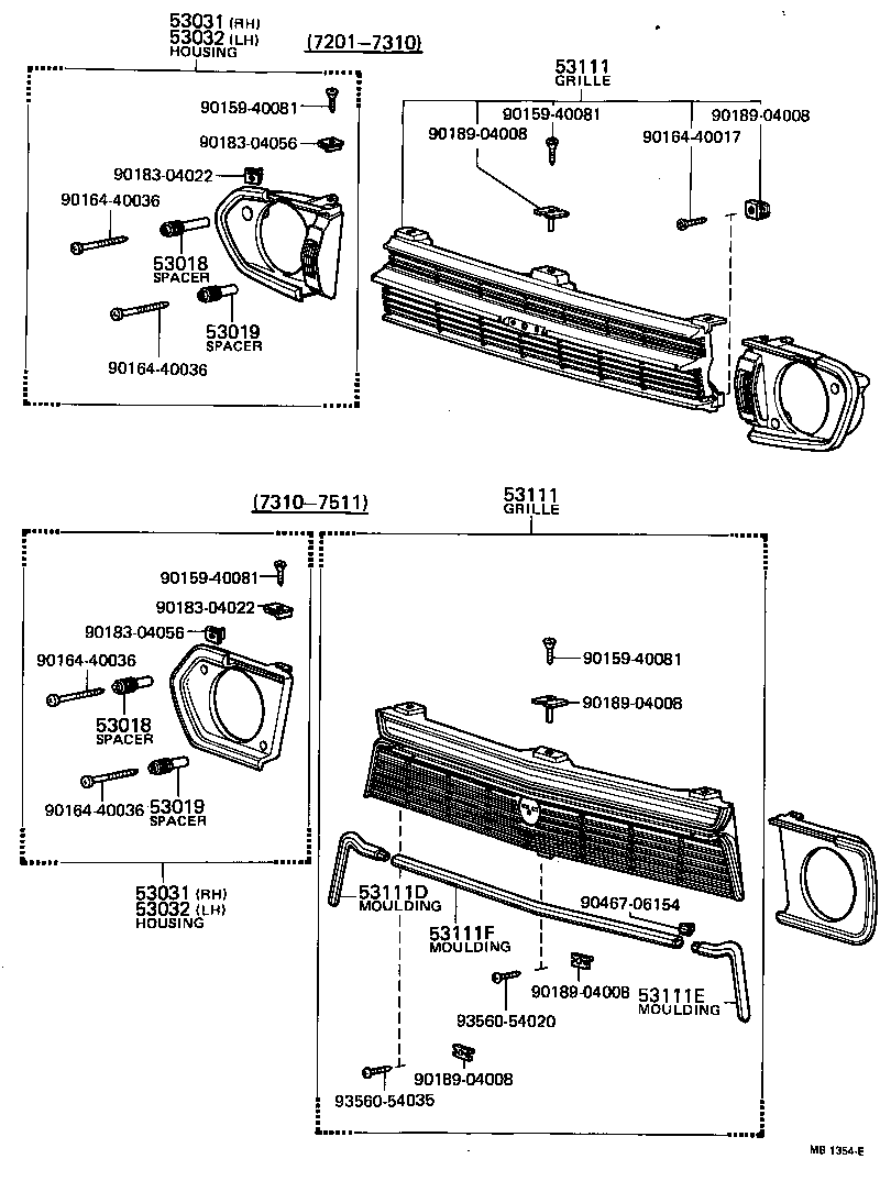 53031-19025 HOUSING, HEADLAMP, RH product image