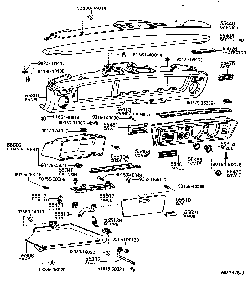55301-10071 PANEL SUB-ASSY, INSTRUMENT product image