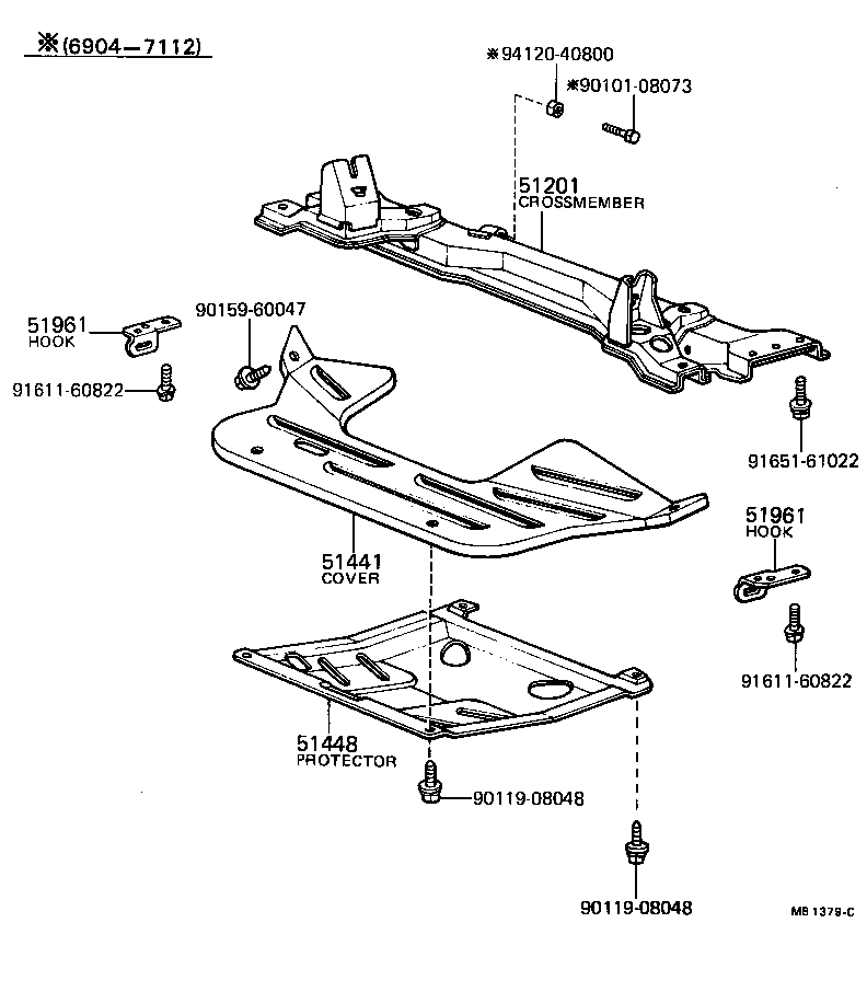 51441-96400 COVER, ENGINE UNDER, NO.1 product image