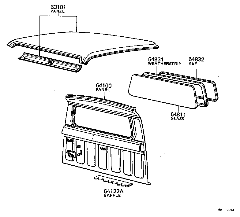 65477-87401 BAFFLE, DUST REAR BODY product image