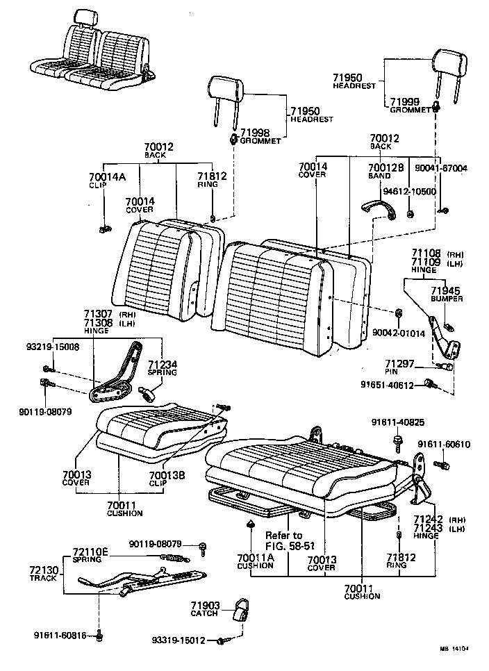 71071-87403 COVER ASSY, NO.1 SEAT CUSHION product image