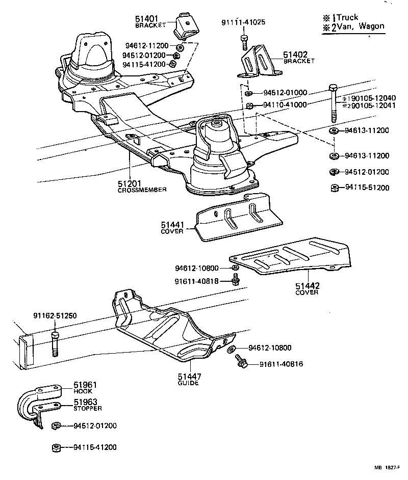 51401-27010 BRACKET SUB-ASSY, ENGINE FRONT MOUNTING, RH product image