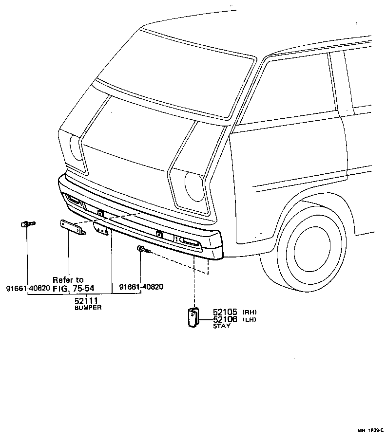 52141-27010 STAY SUB-ASSY, FRONT BUMPER, RH product image