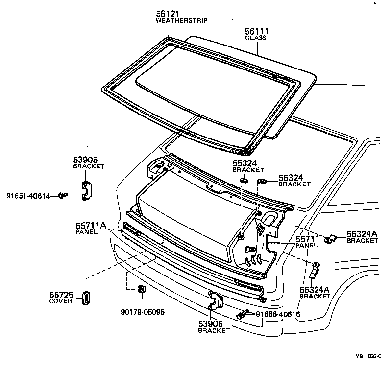 55701-87404 PANEL, COWL TOP, OUTER product image