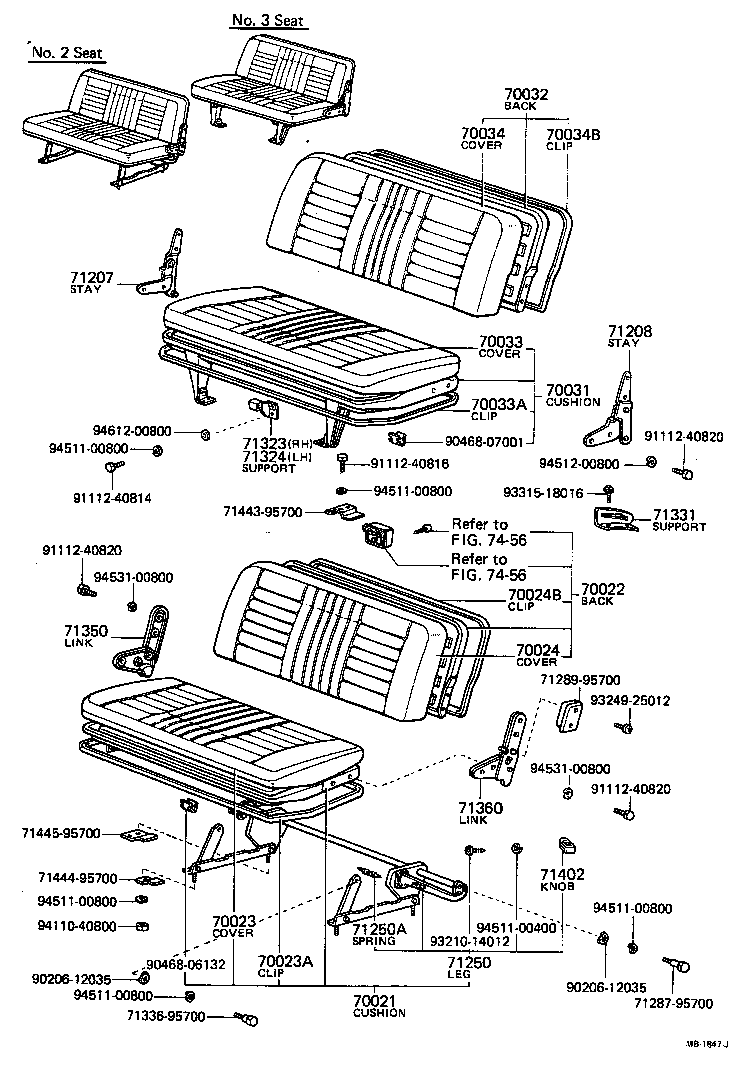 71071-87403 COVER ASSY, NO.1 SEAT CUSHION product image