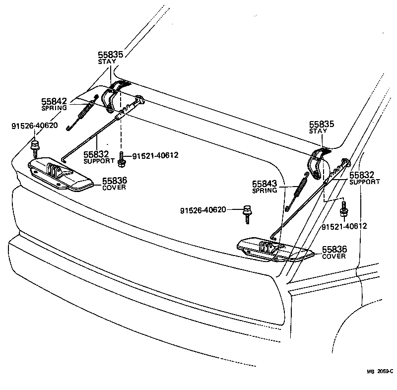 55801-95021 SUPPORT, FRONT VENTILATOR product image