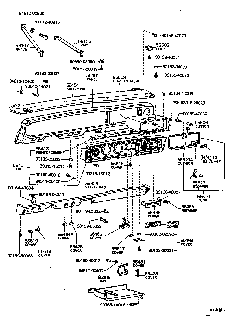 55401-14908 PANEL SUB-ASSY, INSTRUMENT CLUSTER FINISH product image