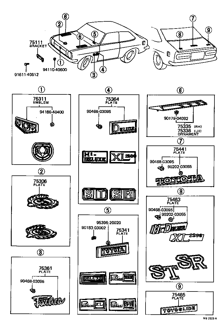 55046-11010 PLATE, INSTRUMENT PANEL NAME, NO.1 product image