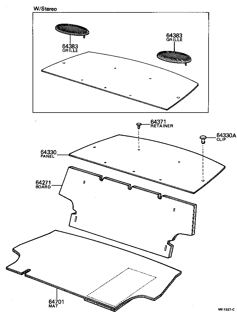 86269-12010 GRILLE, SPEAKER, REAR product image