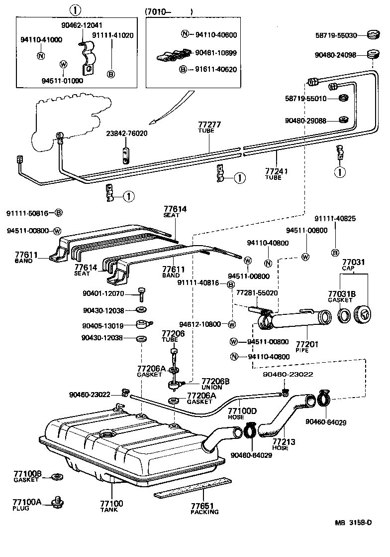 77283-96518 BRACKET, FUEL TUBE product image