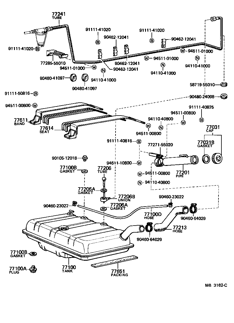 77283-96518 BRACKET, FUEL TUBE product image