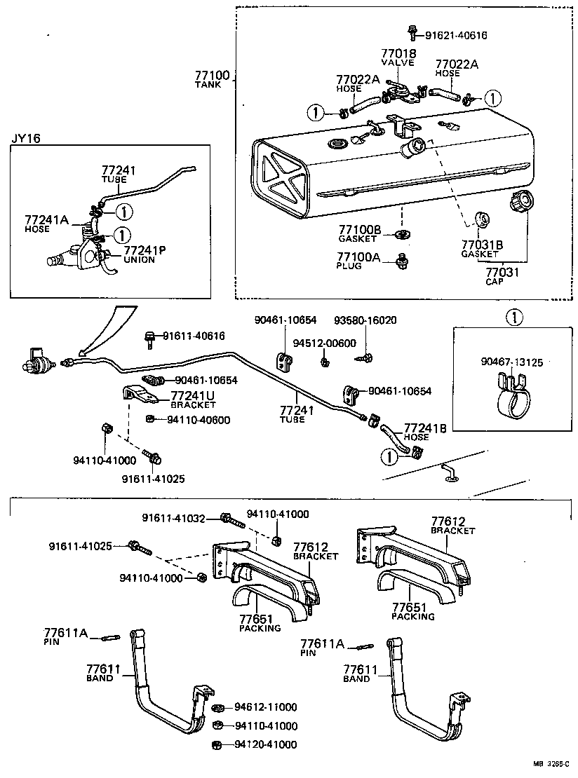 77283-25021 BRACKET, FUEL CLAMP product image