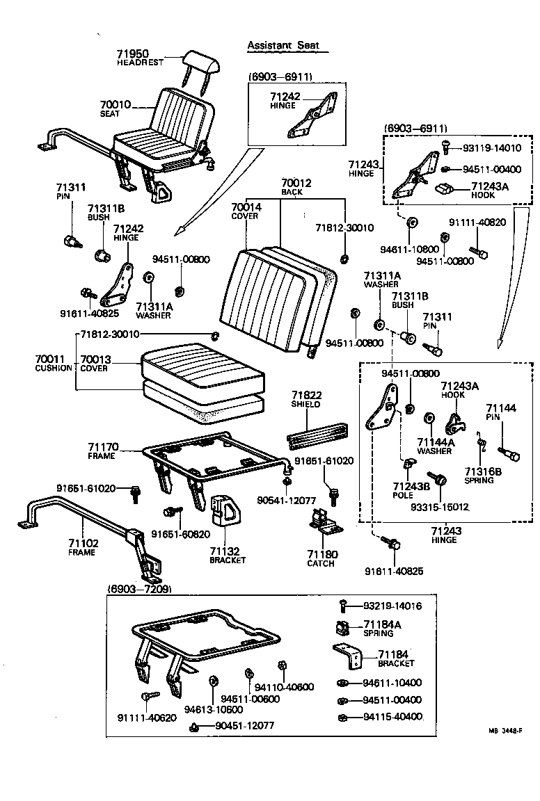 71071-90342 COVER ASSY, NO.1 SEAT CUSHION product image