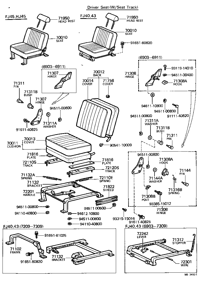 71071-90301 COVER ASSY, NO.1 SEAT CUSHION product image