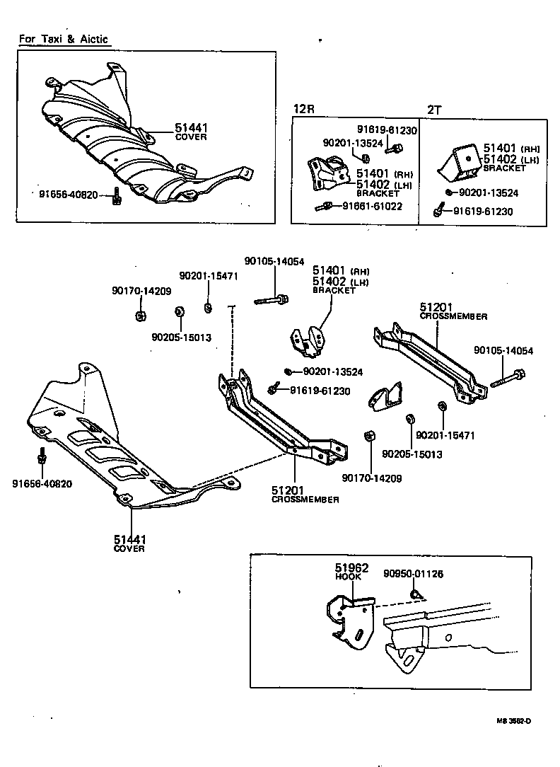 51441-20050 COVER, ENGINE UNDER, NO.1 product image
