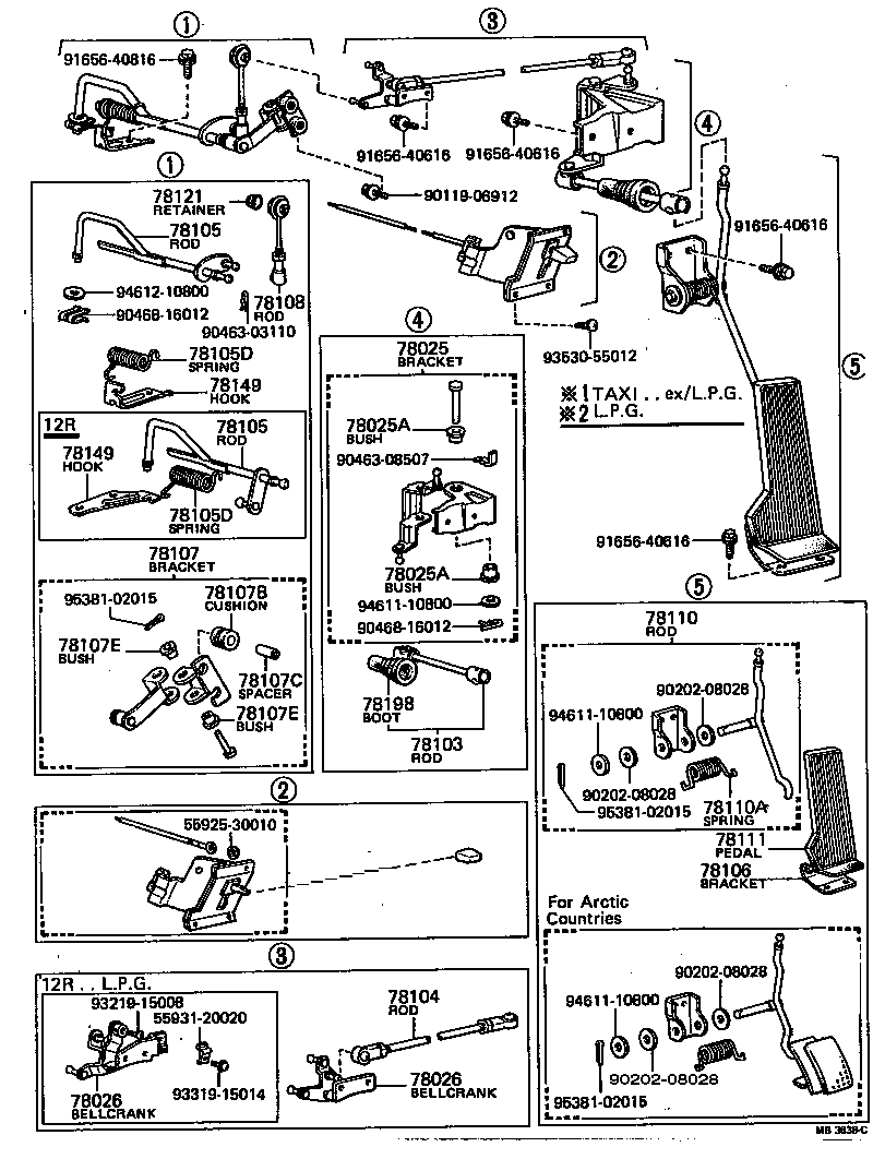 78104-20140 ROD SUB-ASSY, ACCELERATOR CONNECTING, NO.2 product image