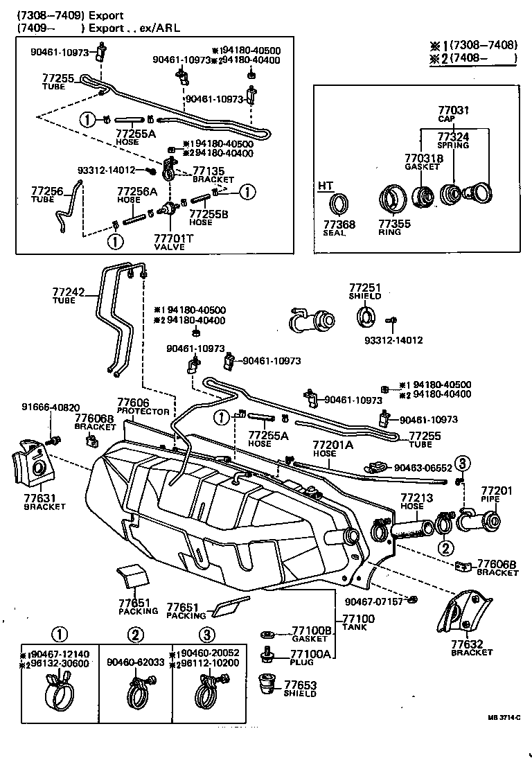 95332-08028 HOSE, FUEL, NO.2(FOR FUEL EXPANSION TANK) product image
