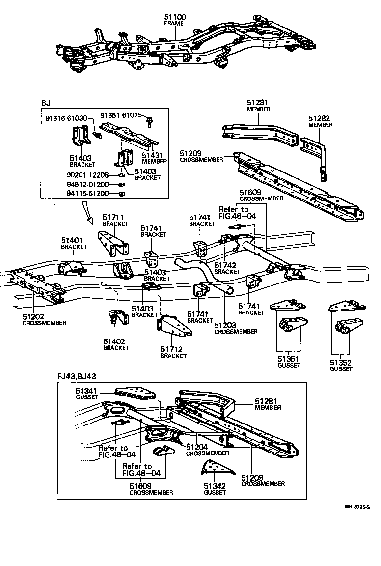 51001-60034 FRAME ASSY product image