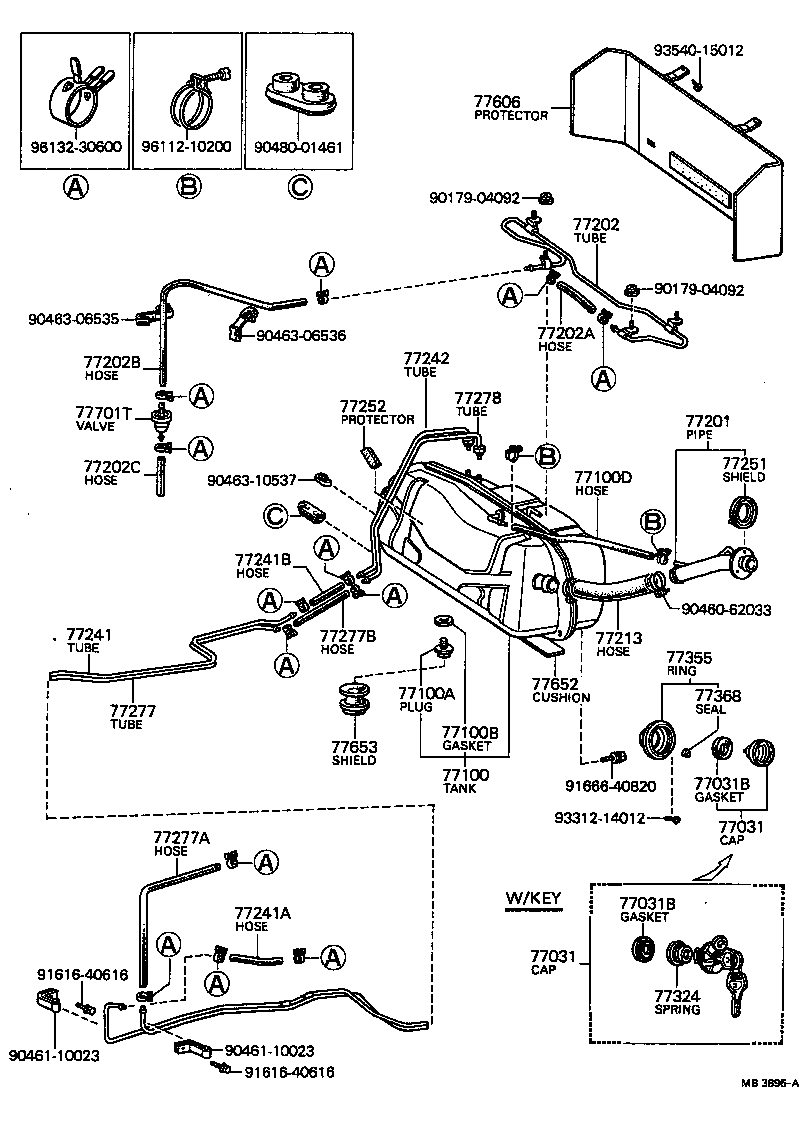 77031-14010 CAP ASSY, FUEL TANK product image