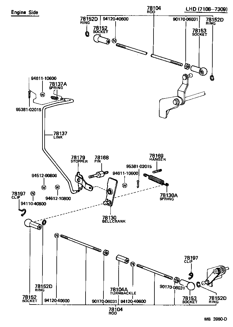 78103-95212 ROD, ACCELERATOR LINK product image