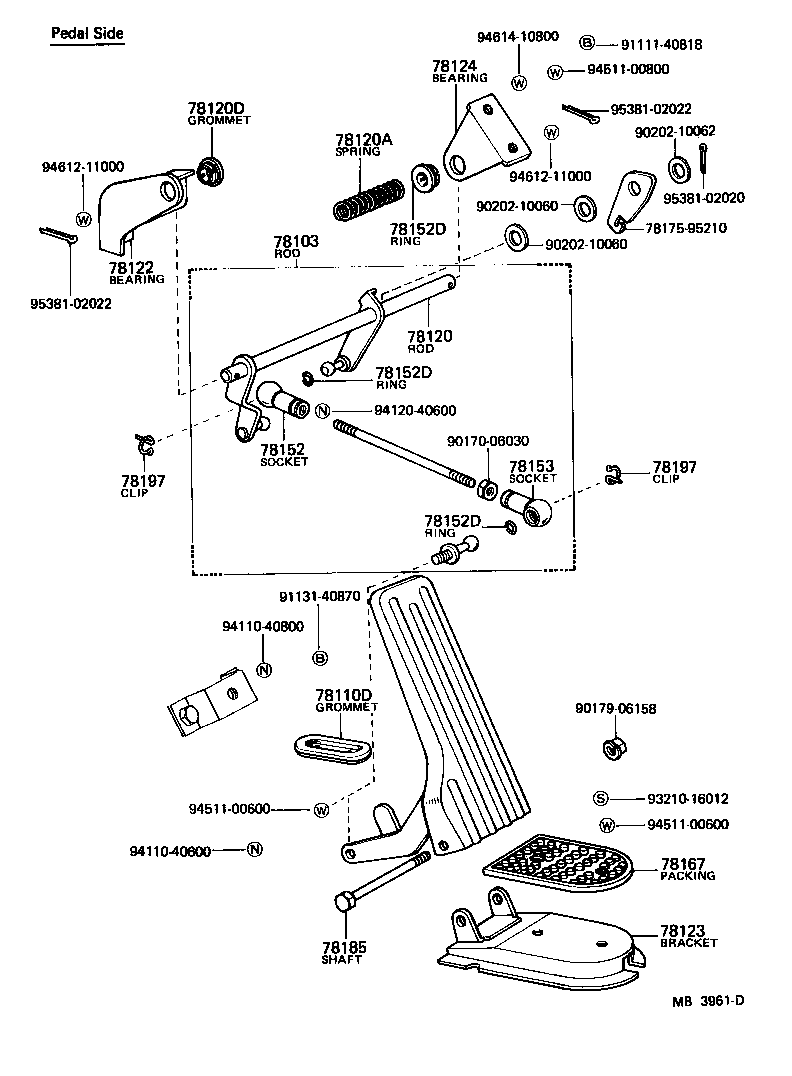 78103-95212 ROD, ACCELERATOR LINK product image