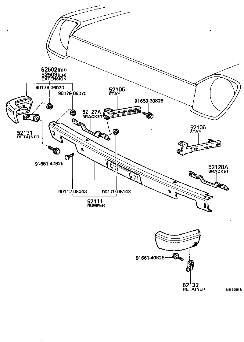 52011-12010 STAY SUB-ASSY, FRONT BUMPER, RH product image