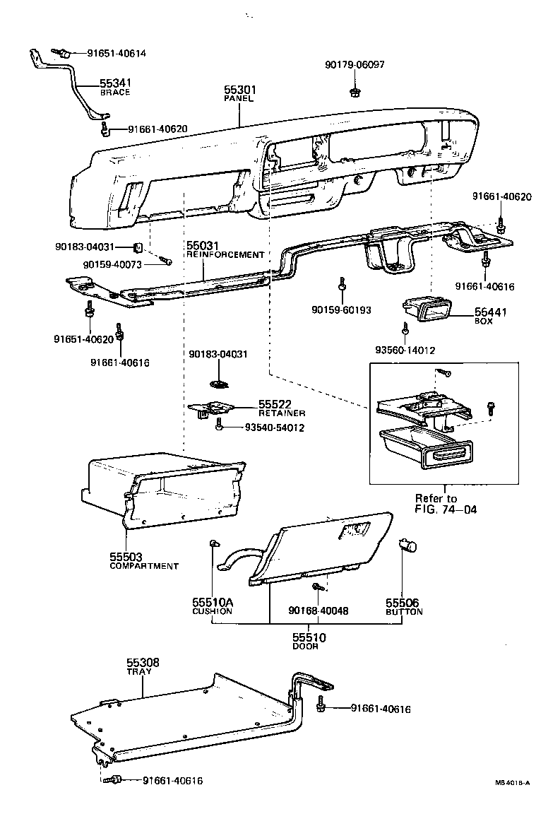 55404-12480 PANEL SUB-ASSY, INSTRUMENT CLUSTER FINISH product image