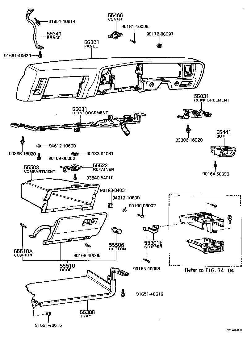 55404-12480 PANEL SUB-ASSY, INSTRUMENT CLUSTER FINISH product image