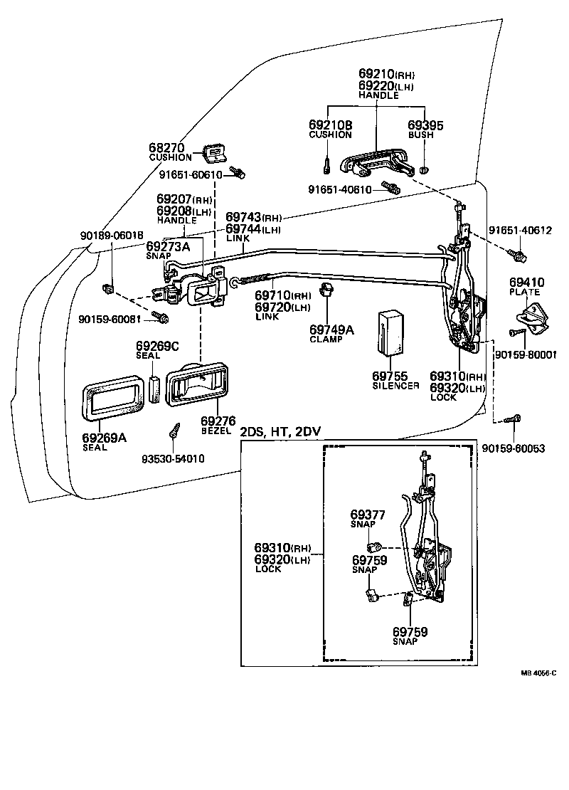 69747-30012 BUTTON, DOOR LOCKING(FOR FRONT DOOR) product image