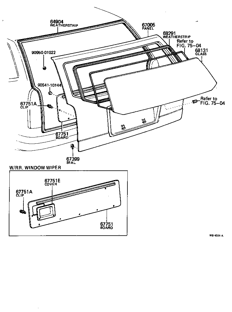 67005-13100 PANEL SUB-ASSY, BACK DOOR product image