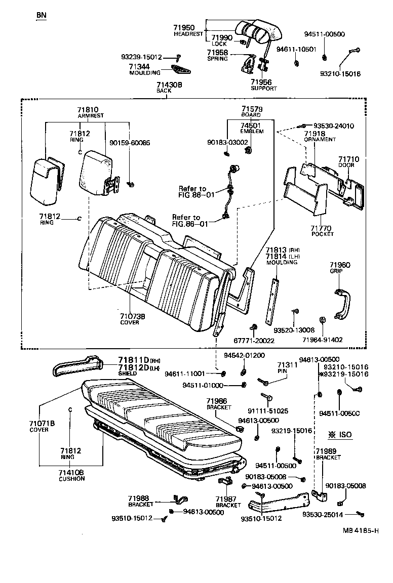 71982-91404 SHIELD, FRONT SEAT CUSHION, LH product image