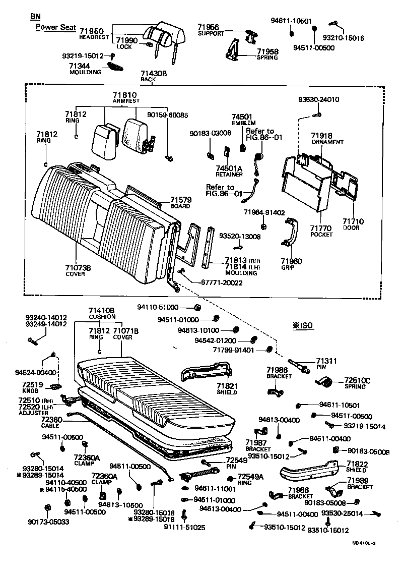 71982-91404 SHIELD, FRONT SEAT CUSHION, LH product image