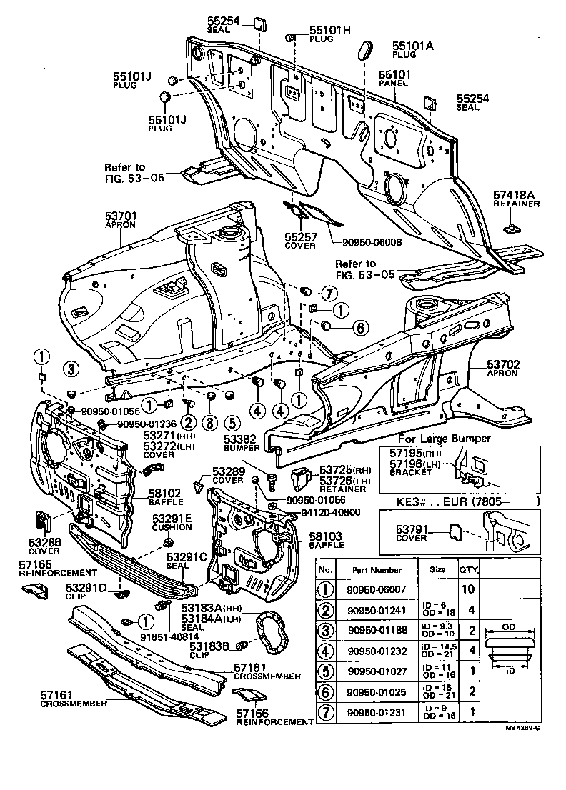 53702-12070 APRON SUB-ASSY, FRONT FENDER, LH product image