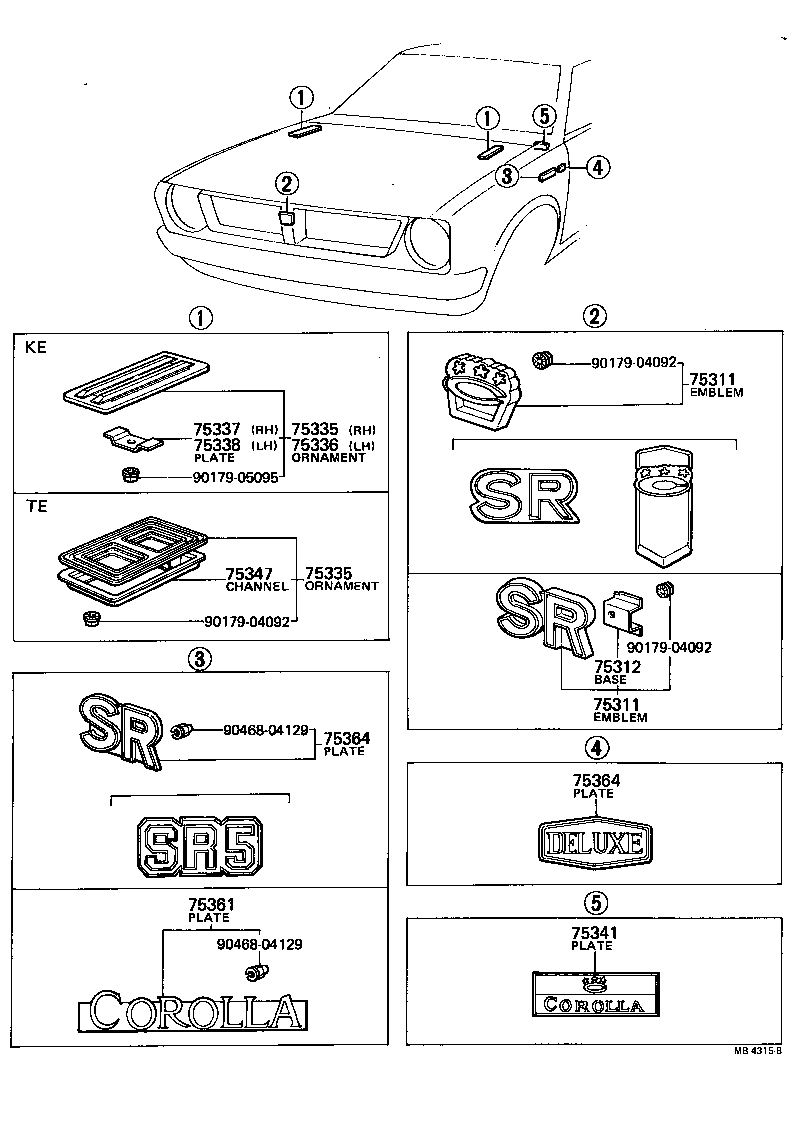 75111-12040 BRACKET, FRONT LICENSE PLATE product image