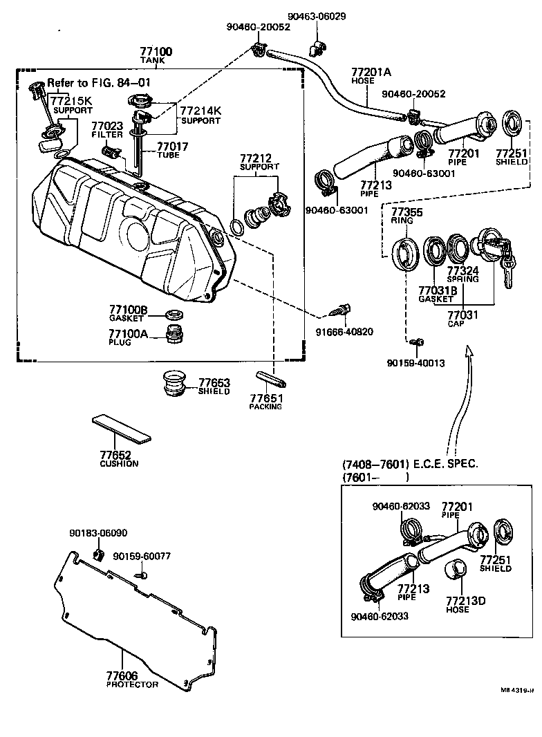 04772-12010 SUPPORT KIT, FUEL TANK TUBE product image