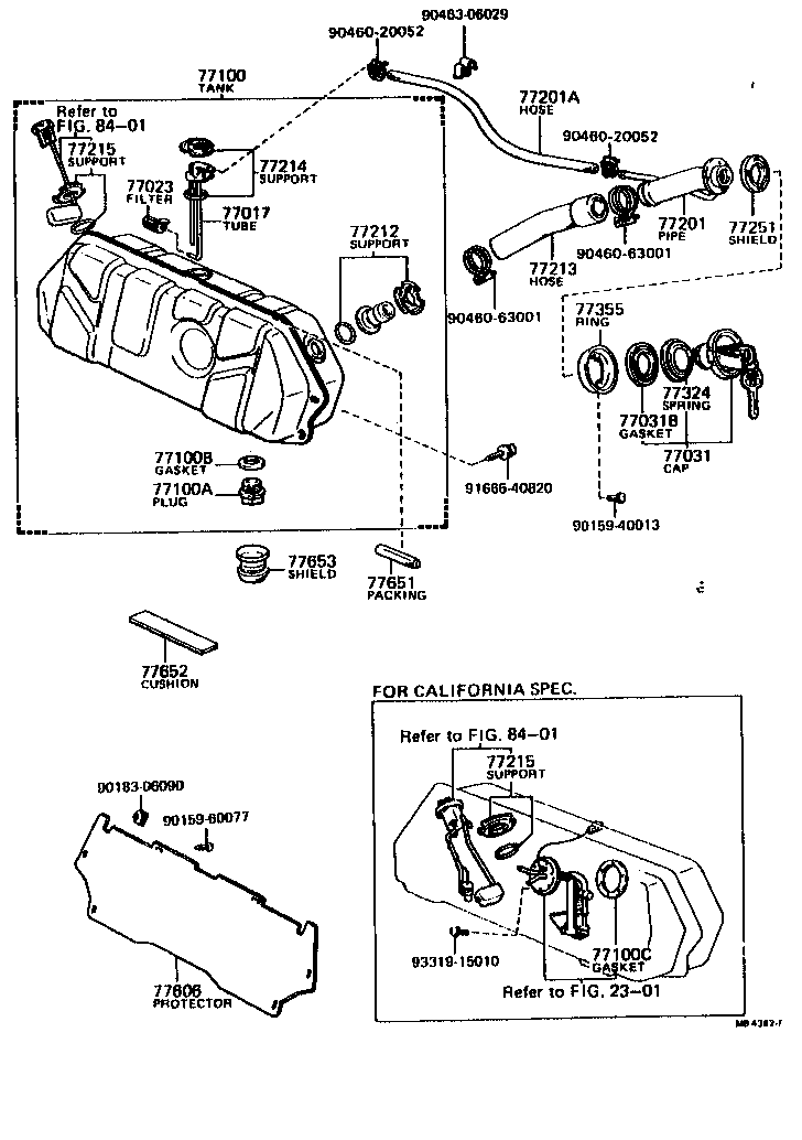 Toyota 77251-12020 TUBE, FUEL MAIN, NO.1