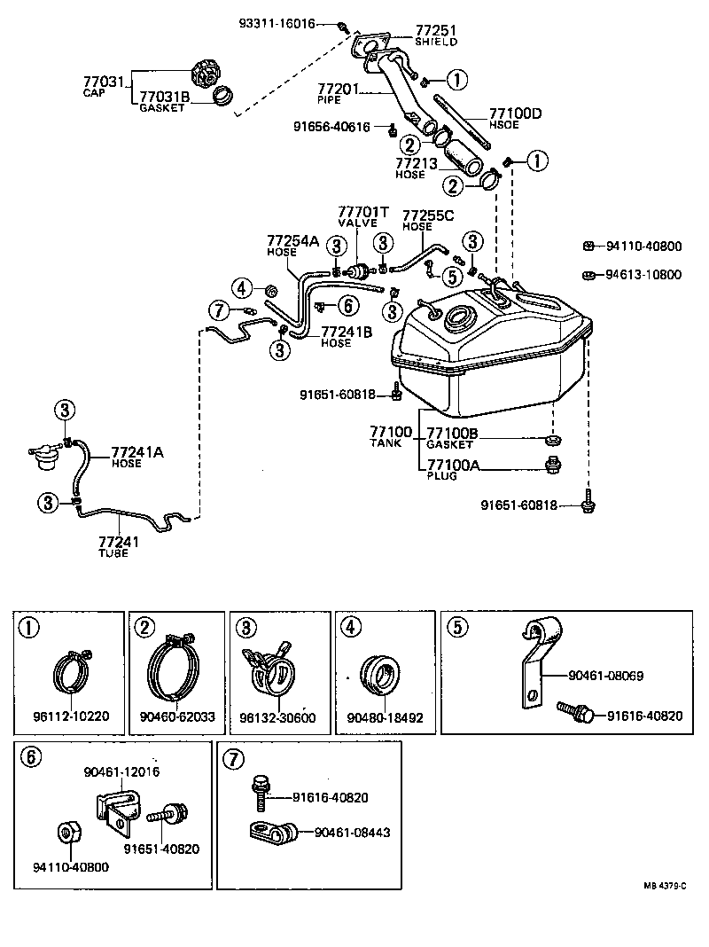 65507-89105 BOX ASSY, FUEL TANK INLET product image