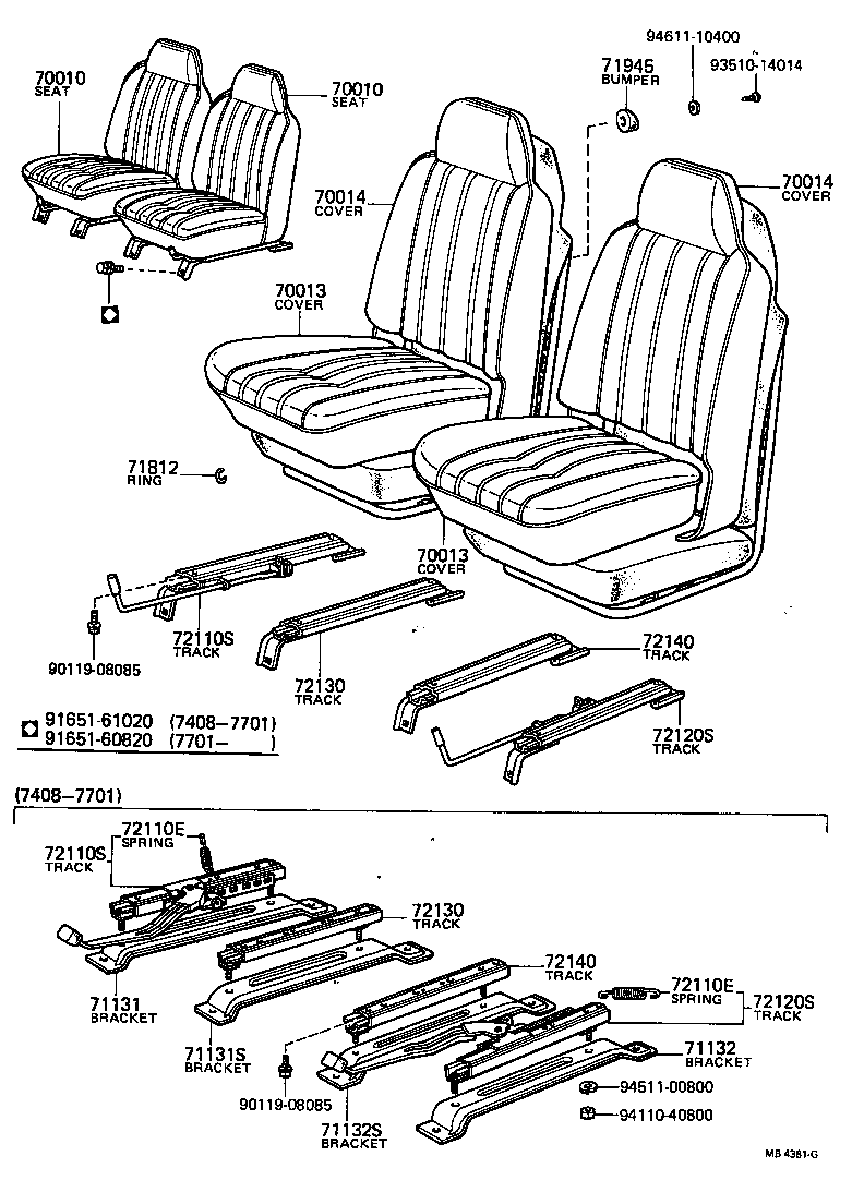 71071-89134-06 COVER ASSY, NO.1 SEAT CUSHION product image