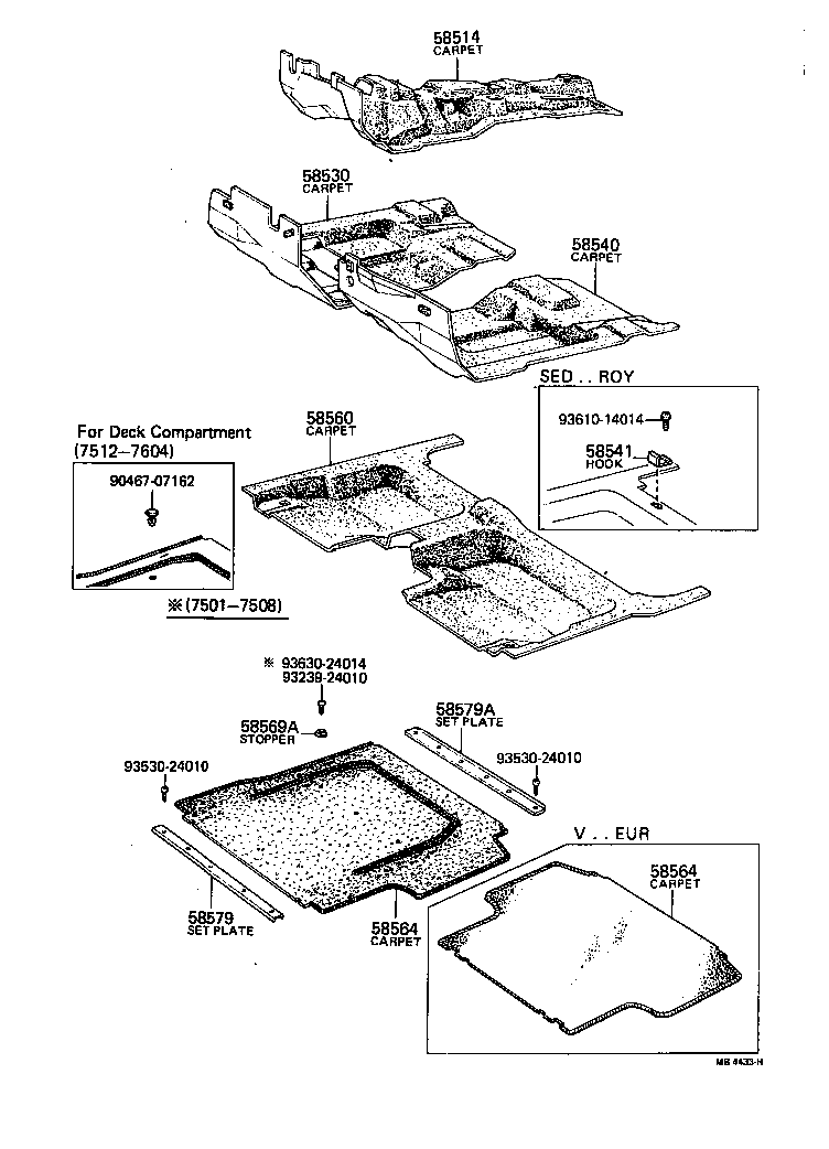 58540-91706 MAT, FLOOR, REAR product image