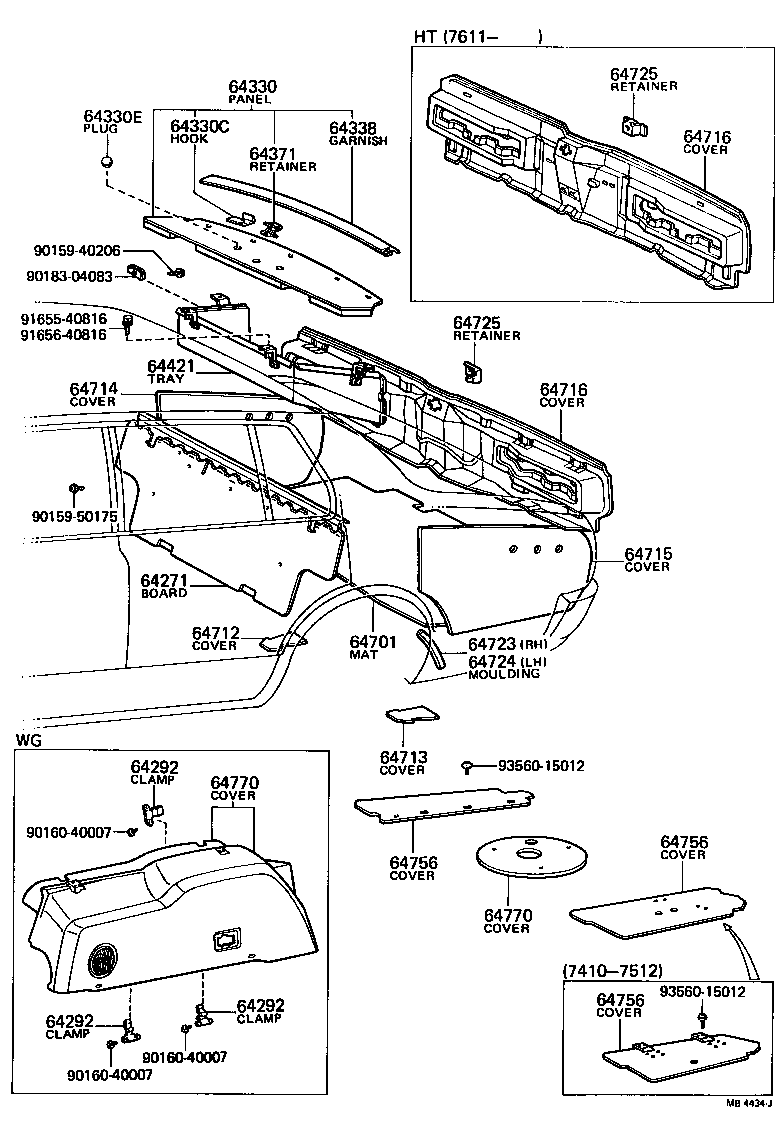 64270-30012 BOARD, ROOM PARTITION, NO.1 product image