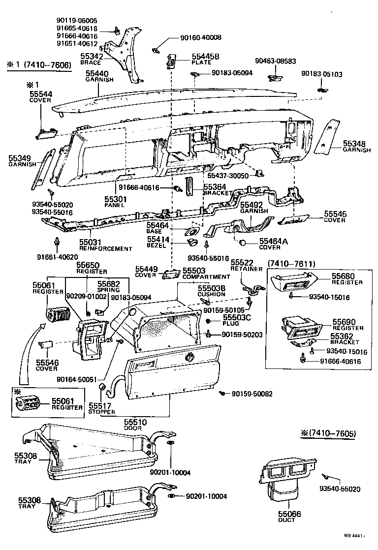 55404-30160 PANEL SUB-ASSY, INSTRUMENT CLUSTER FINISH product image