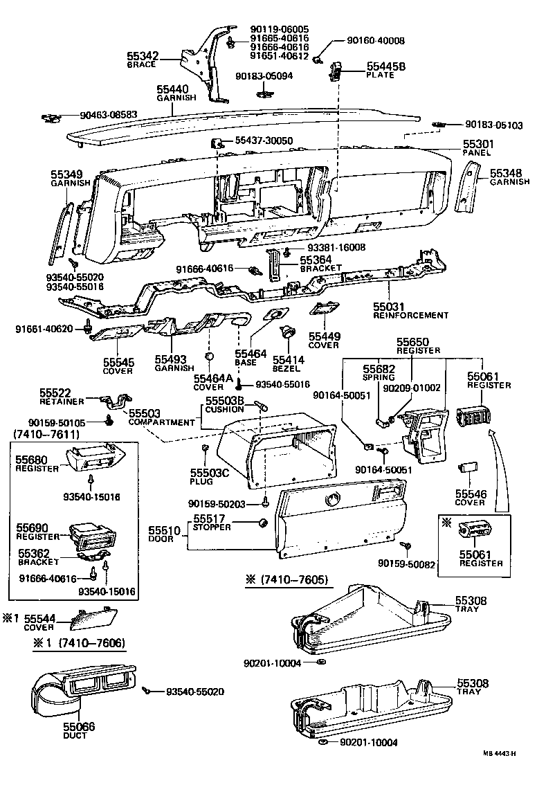 55404-30160 PANEL SUB-ASSY, INSTRUMENT CLUSTER FINISH product image