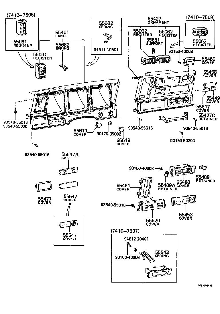 55404-30160 PANEL SUB-ASSY, INSTRUMENT CLUSTER FINISH product image