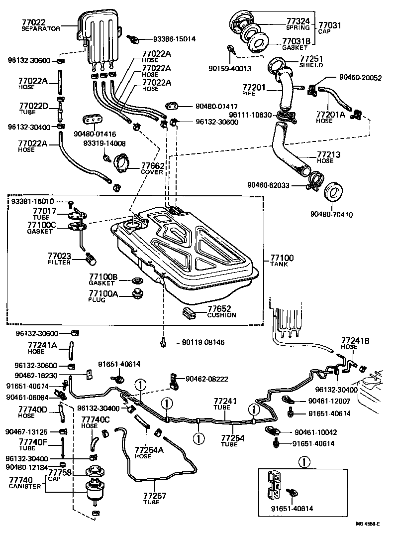 04772-12010 SUPPORT KIT, FUEL TANK TUBE product image