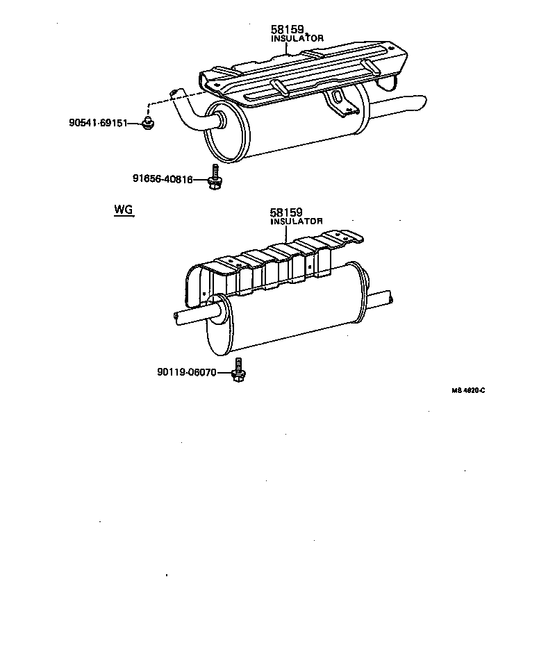 58368-21010 INSULATOR, MAIN MAFFLAR HEAT product image
