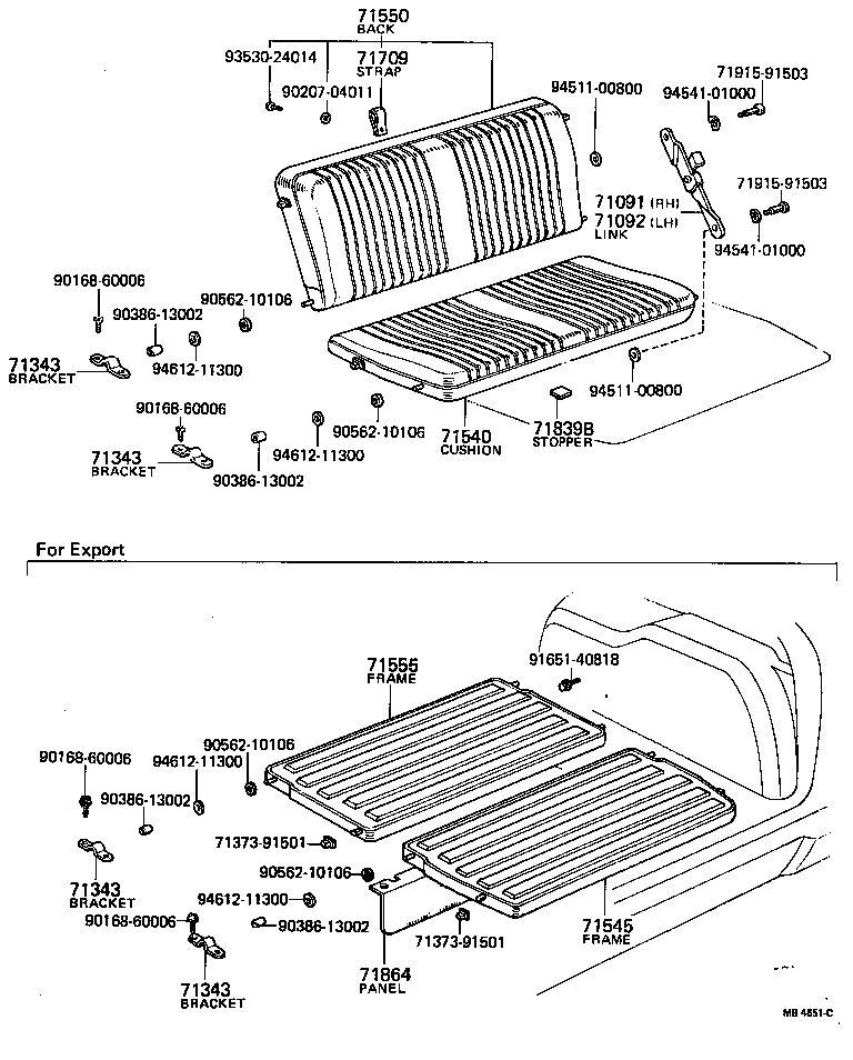 71864-91701 PANEL, DECK COMPARTMENT BOX PARTITION product image