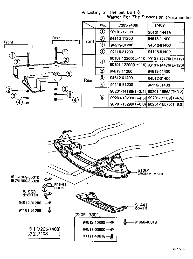 51202-35100 CROSSMEMBER SUB-ASSY, FRONT SUSPENSION product image