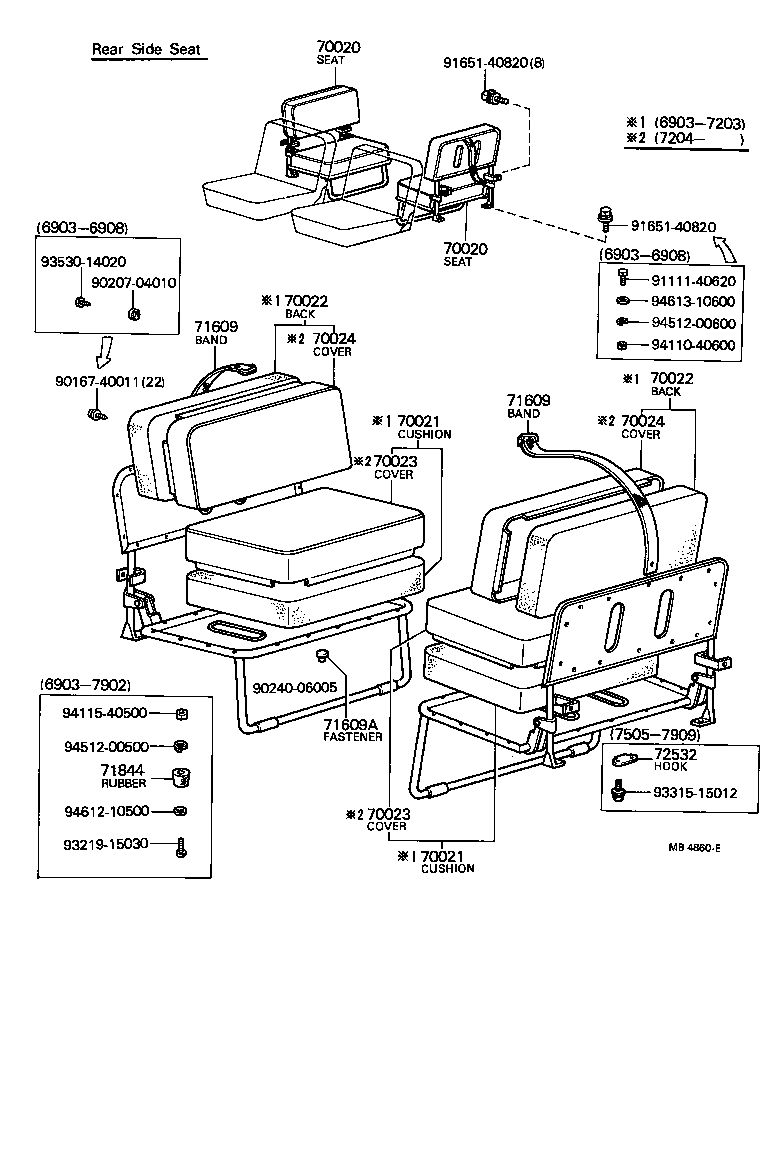 71071-90342 COVER ASSY, NO.1 SEAT CUSHION product image